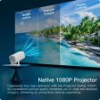 Android 11 WiFi 6 and Bluetooth Smart Mini Portable Projector