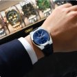 POEDAGAR Luxury Watch for Men Military Leather Man Wristwatch