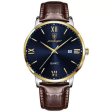 POEDAGAR Men's Watches Top Brand Luxury Leather Men Wrist Watch